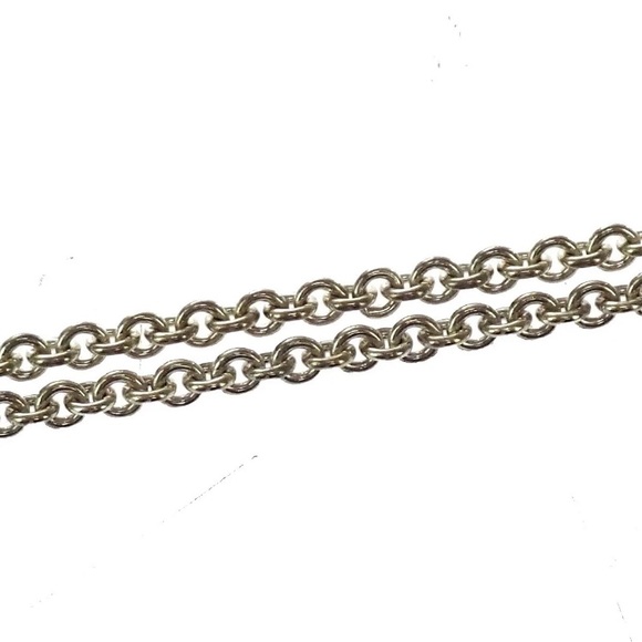 Authentic Vintage Tiffany & Co. Atlas Cube Chain Necklace Pendant - Picture 5 of 9